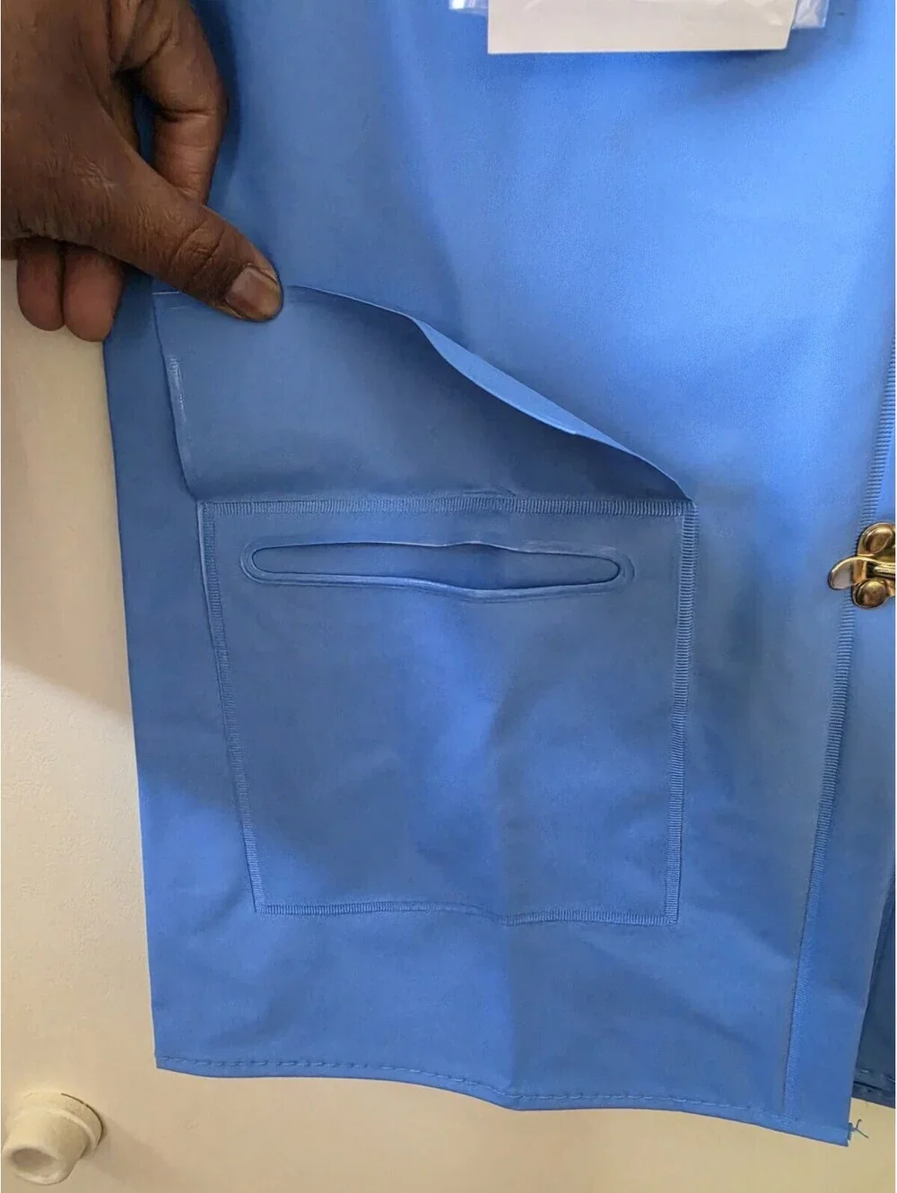 Vintage Care Bears Kids Blue Vinyl Raincoat 6X NWT Made in Taiwan Rare